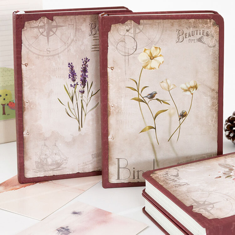 Falling Flowers Vintage Journaling Diary