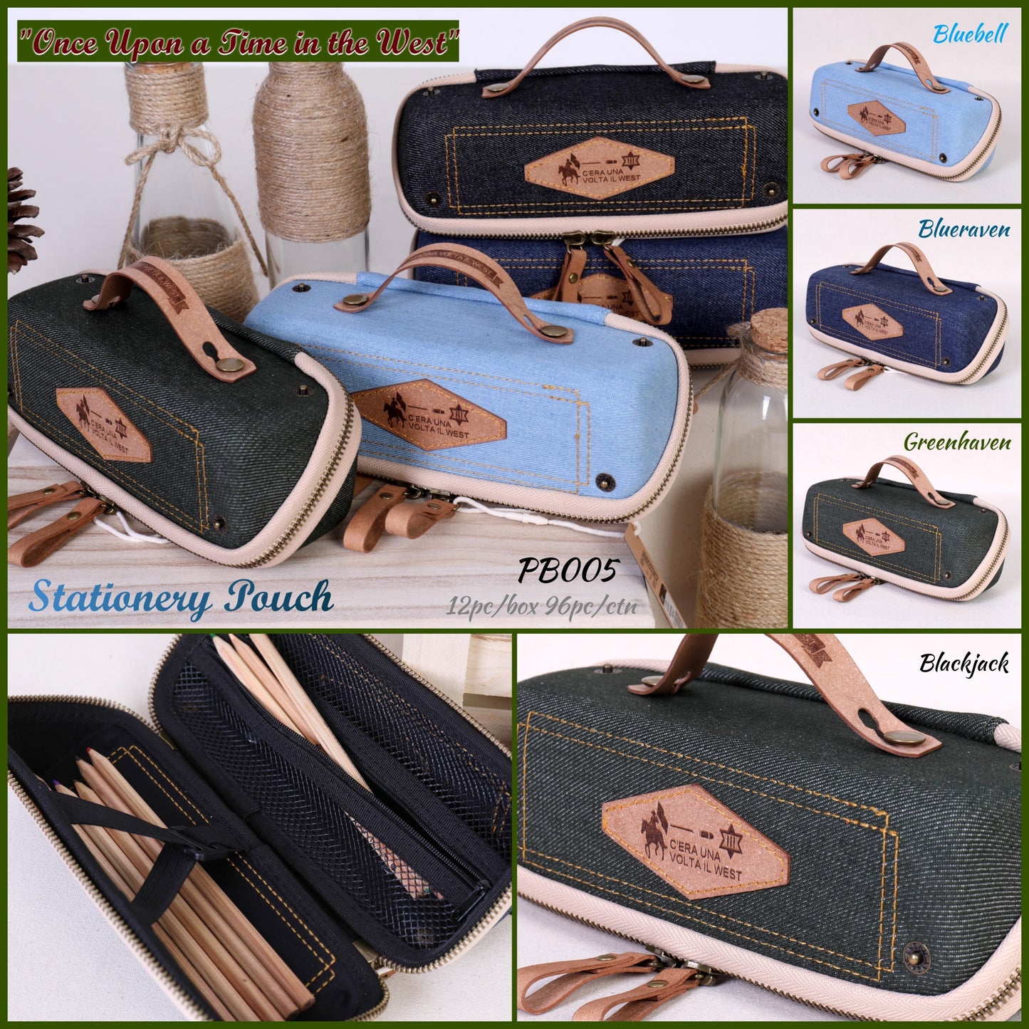 Once Upon a Time in West Denim Pouch