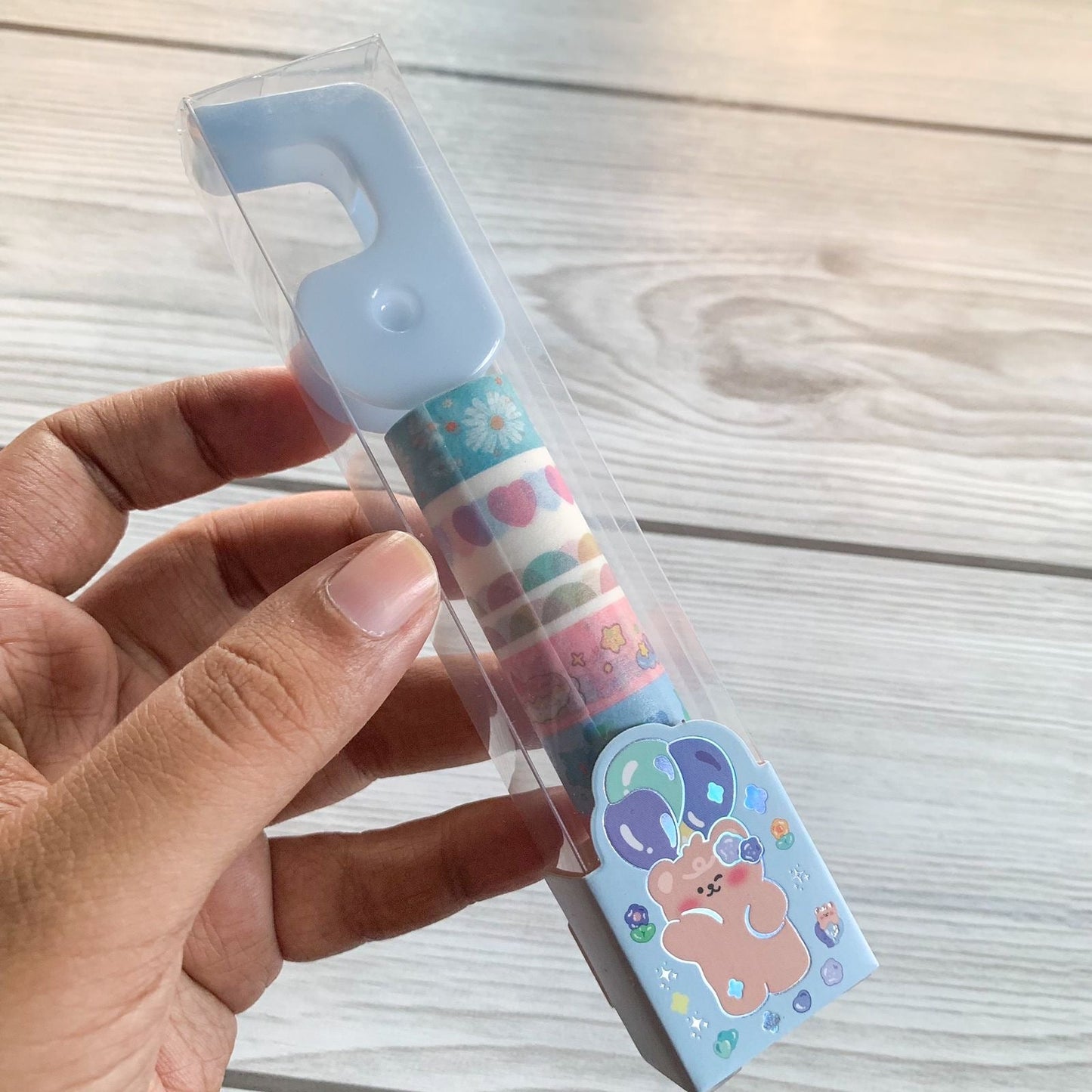 Kawaii Mini Washi Tape Rolls + Tape Dispenser