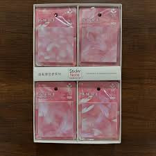 Pink Peach Feather Sticky Notes