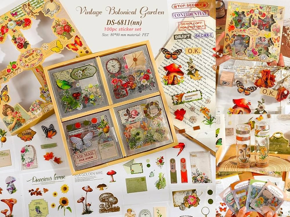 Vintage Botanical Garden - Sticker Set