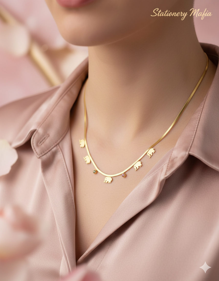 Lucky Trails Elephant Necklace