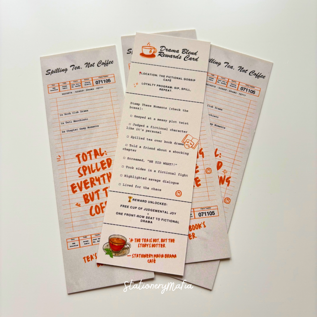 ππ§Ύ Fictional Receipts β Bookmark Collection