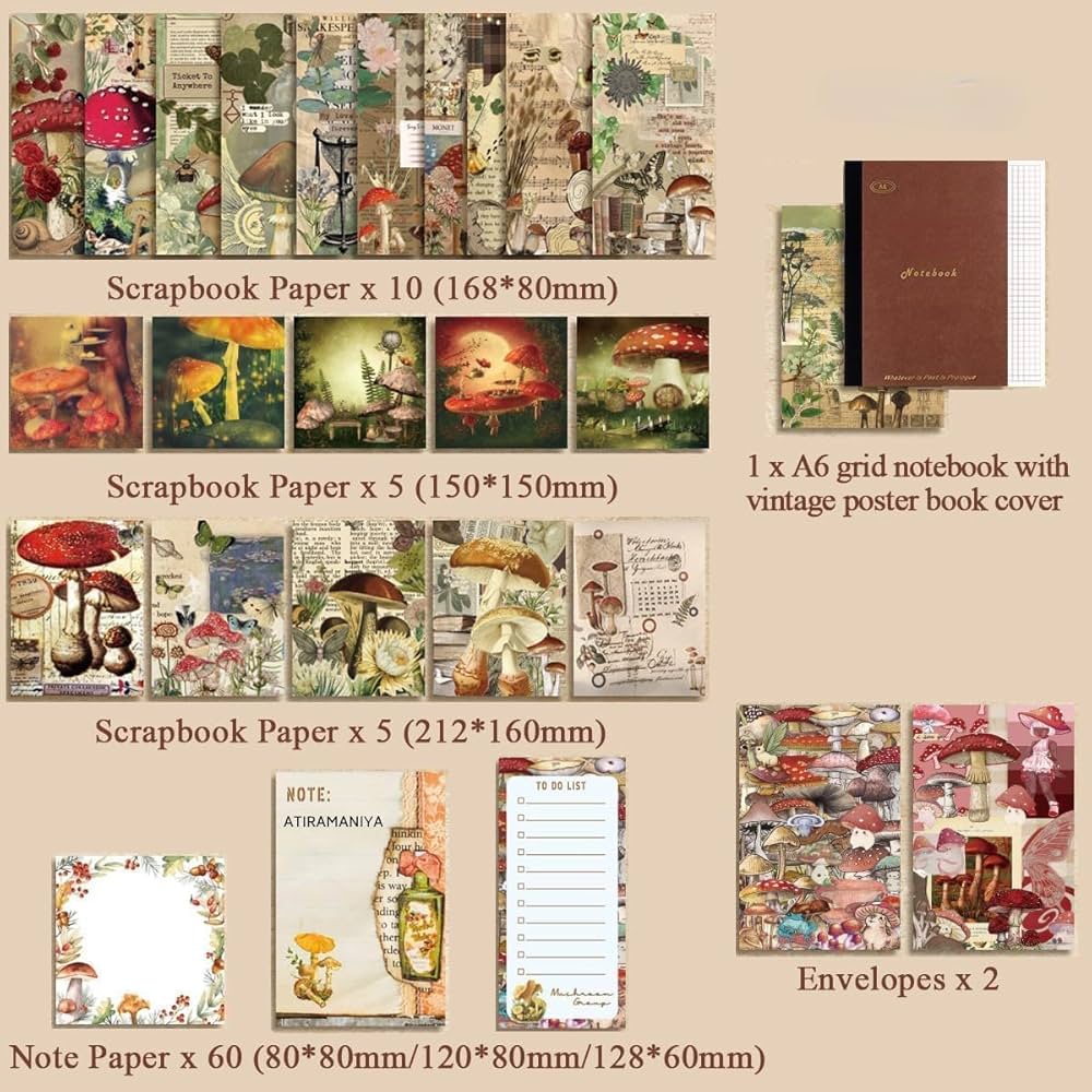 125-Piece Scrapbooking & Journaling Kit