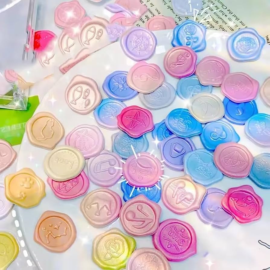 Wax Seal Sticker Sheet – Metallic Elegance