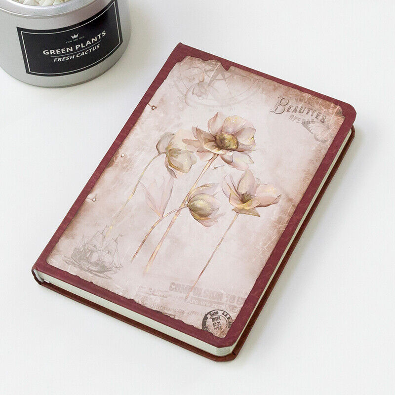 Falling Flowers Vintage Journaling Diary