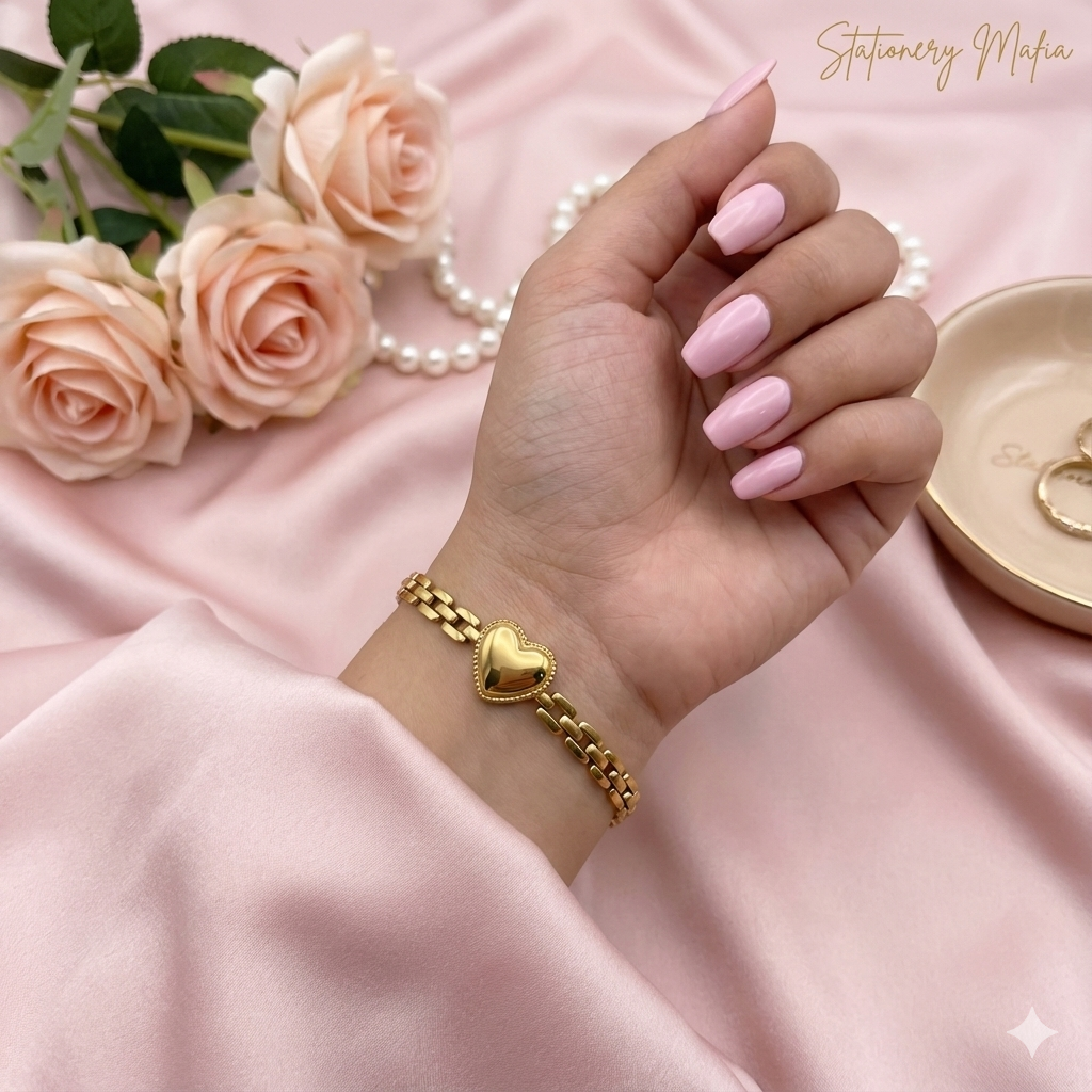 Golden Amour Heart Bracelet