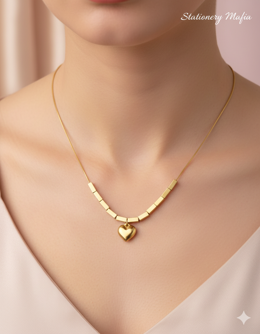 Pure Love Gold Heart Necklace