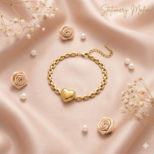 Golden Amour Heart Bracelet